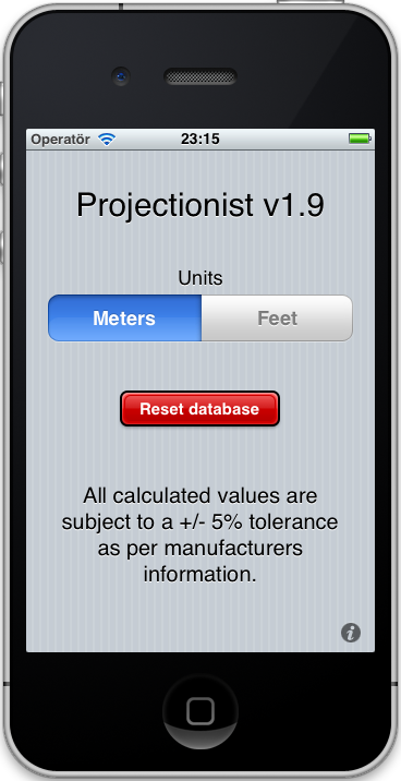 Projectionist app screenshot 1