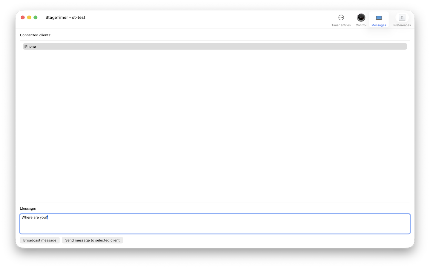 StageTimer2 stage clock display, screenshot 3